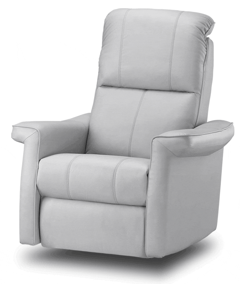 כורסת טלויזיה מעוצבת גבוהה ומפנקת 4002 עור אפור אפורה