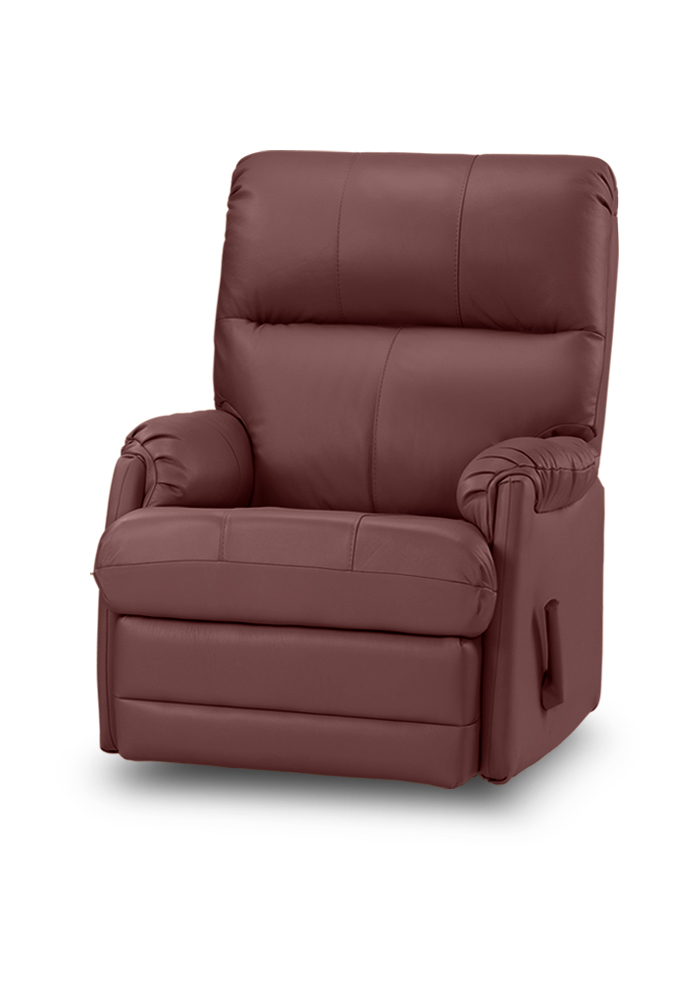 012 כורסת טלויזיה רילקסון תוצרת קנדה עור בורדו