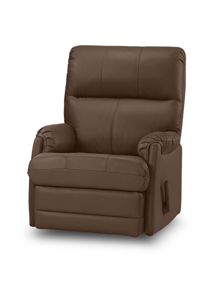 012 כורסת טלויזיה רילקסון תוצרת קנדה עור חום כהה