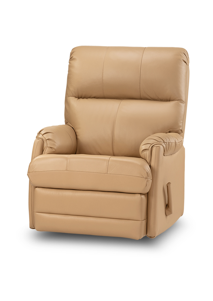 012 כורסת טלויזיה רילקסון תוצרת קנדה עור קאמל