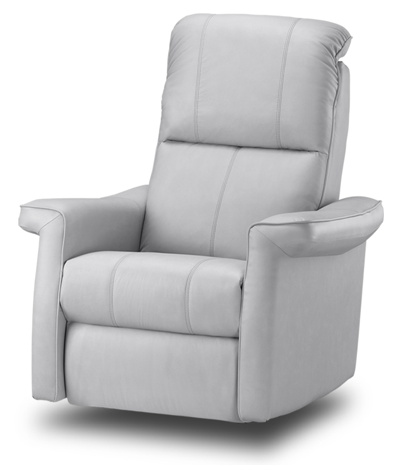 כורסת טלויזיה מעוצבת גבוהה ומפנקת 4002 עור אפור אפורה