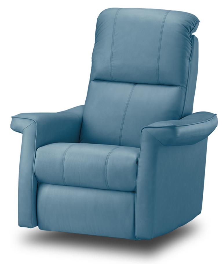 כורסת טלויזיה מעוצבת גבוהה ומפנקת 4002 עור כחול טורקיז