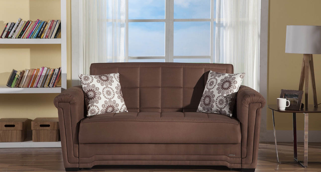 ספה דו מושבית נפתחת למיטה בעיצוב מודרני