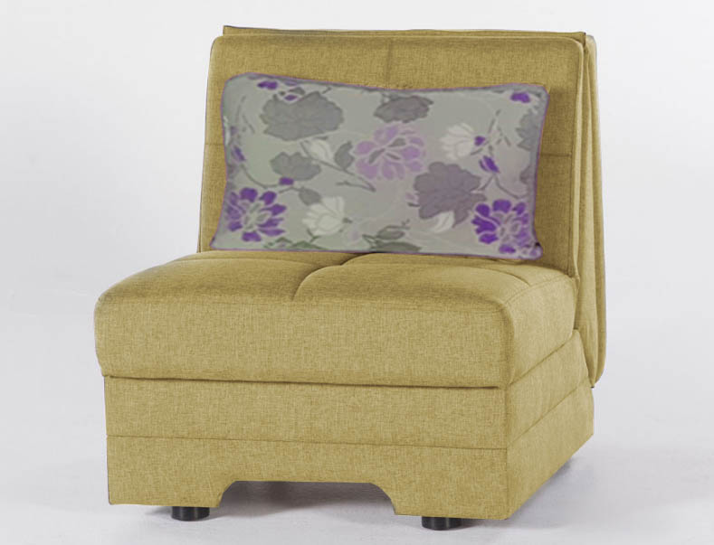 כורסה נפתחת למיטה דגם בונו רילקסון חום חרדלי