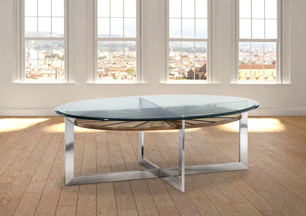 צ'רצ'יל - שולחן סלוני אובלי