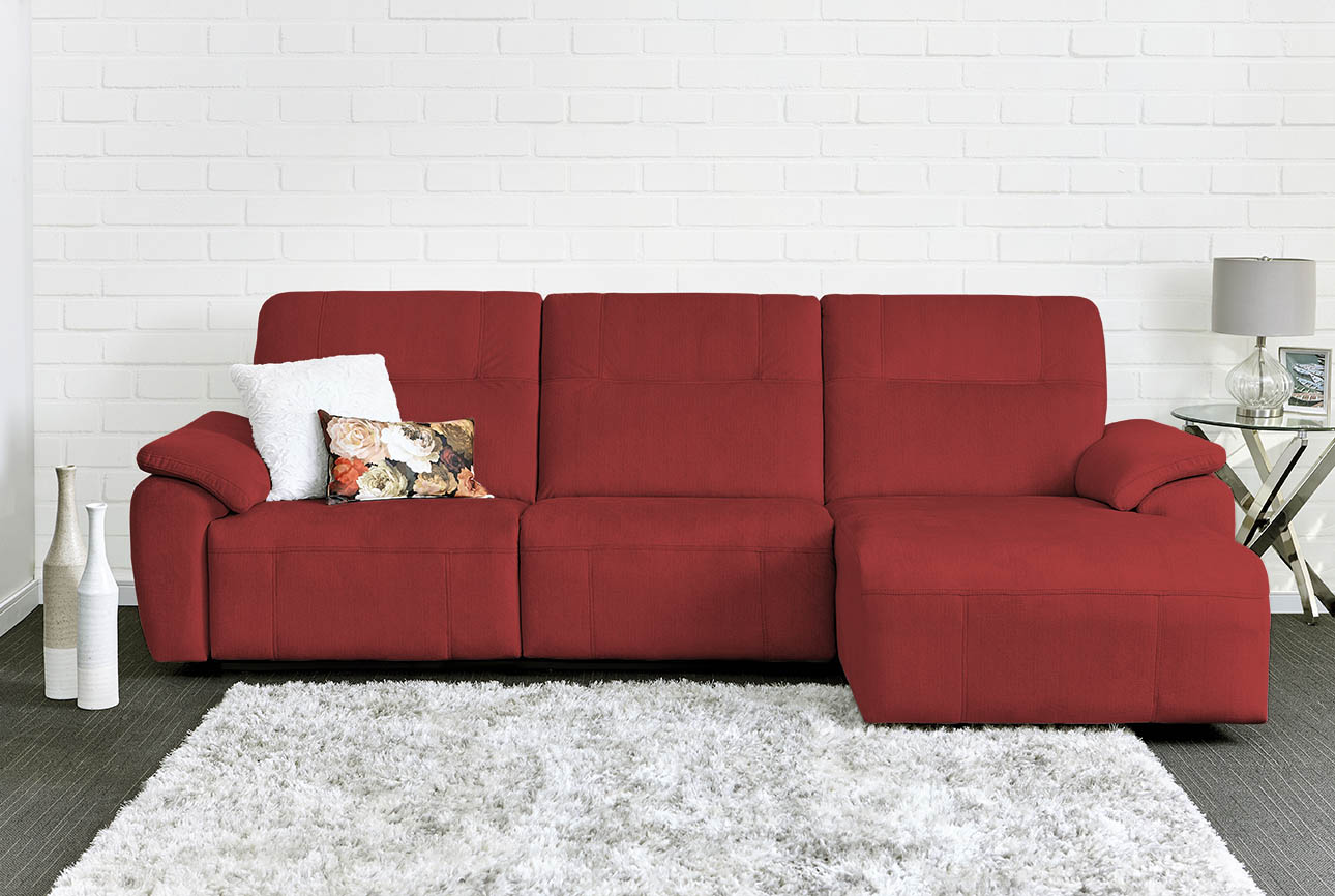 רילקסון קנדה ספה ארוכה עם ריקליינרים שזלונג 4007 - בורדו 06