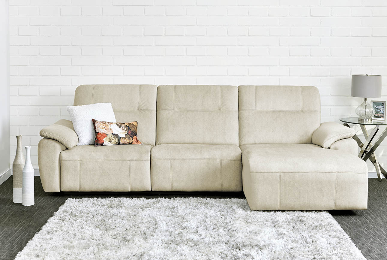 רילקסון קנדה ספה ארוכה עם ריקליינרים שזלונג 4007 - בז'