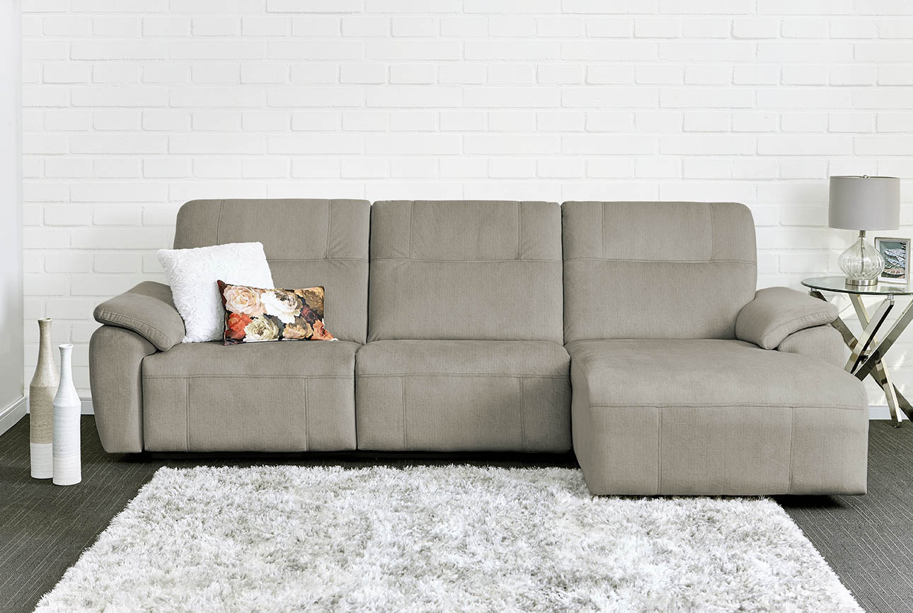 רילקסון קנדה ספה ארוכה עם ריקליינרים שזלונג 4007 - גרייז' 12