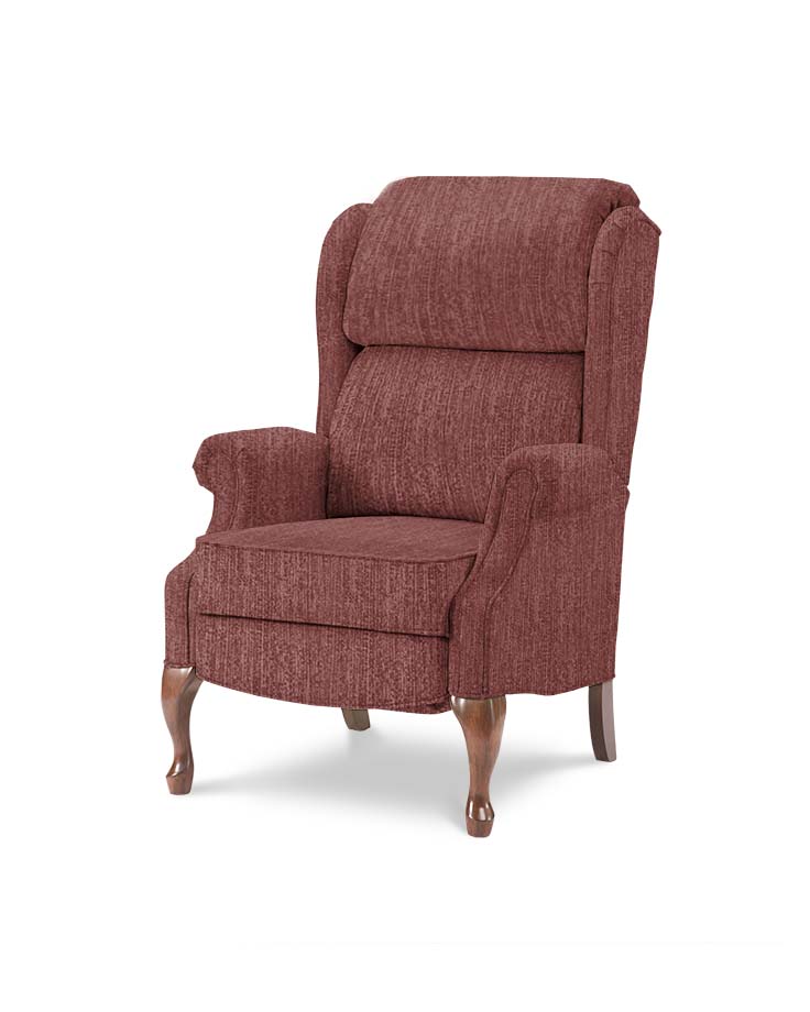 כורסאות טלויזיה מעוצבות קלאסית W 4750-06 בורדו חציל ארוג