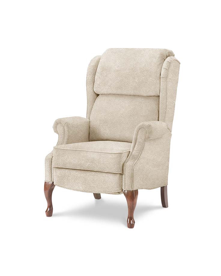 כורסאות טלויזיה מעוצבות קלאסית W בז' מיקרופייבר 4724-08