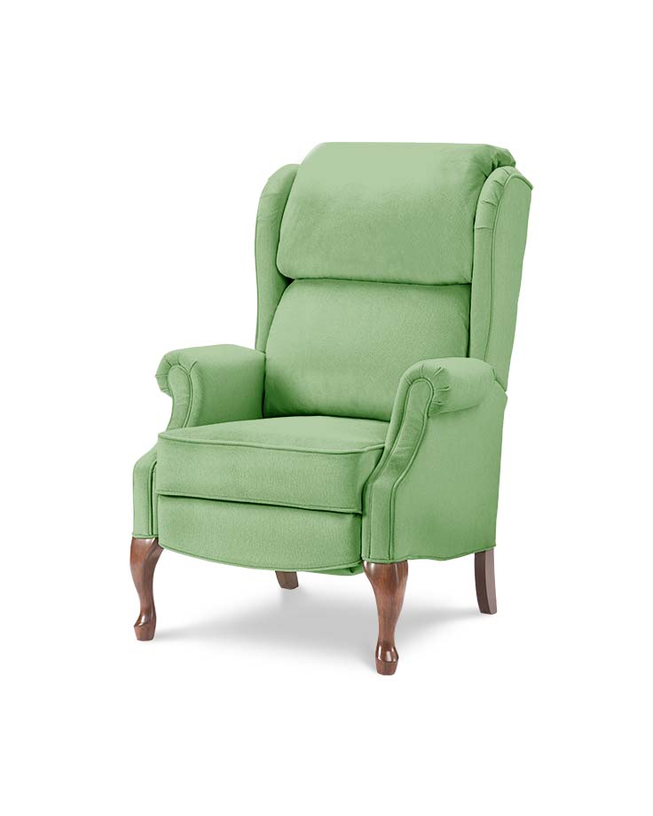 כורסאות טלויזיה מעוצבות קלאסית W ירוק מיקרופייבר