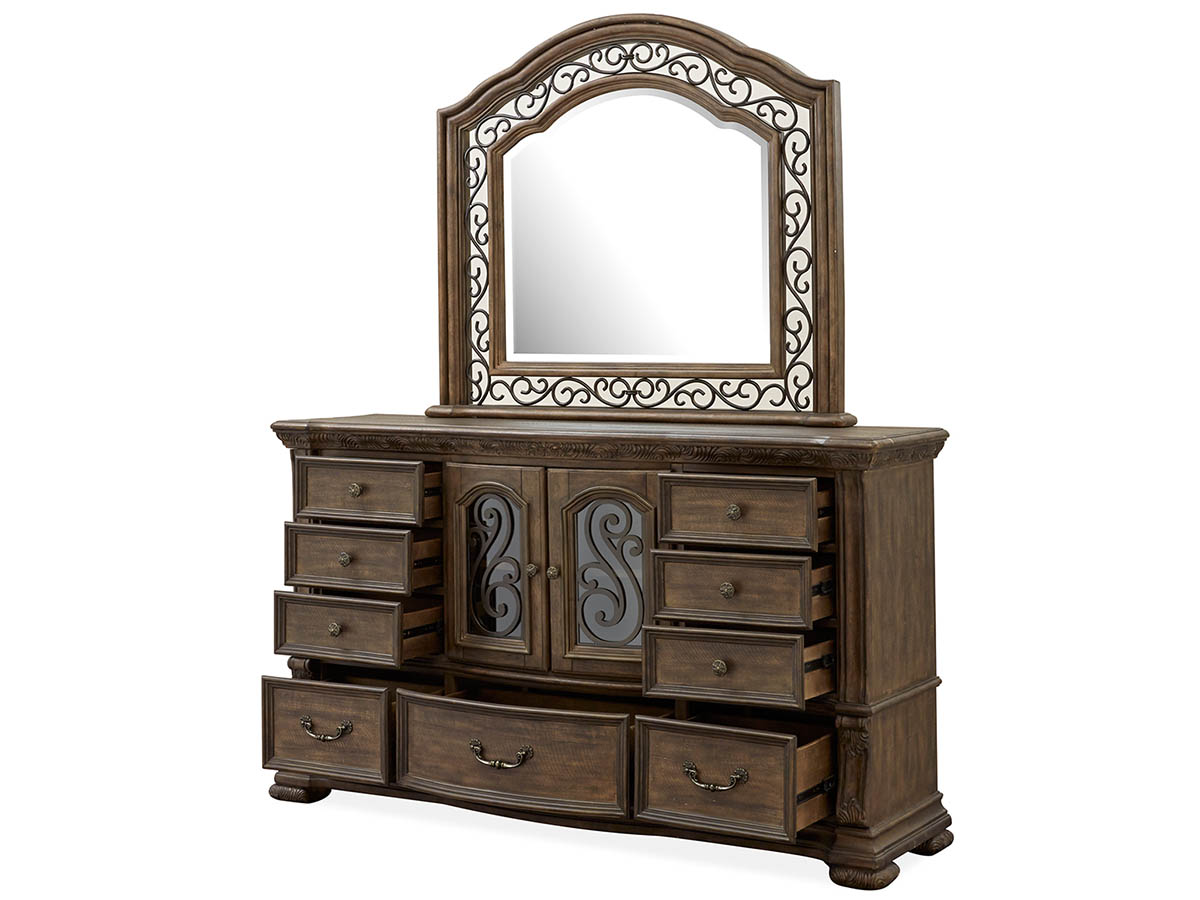 חדר שינה מפואר מעץ רילקסון קאנמור חום (19)