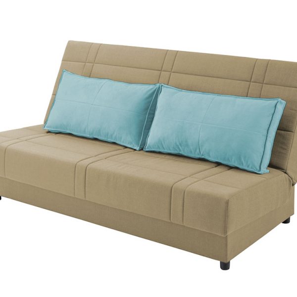 ספה דגם קליק גרייז ותכלת נפתחת למיטה