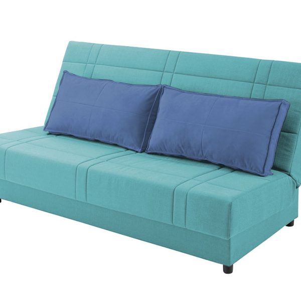 ספה דגם קליק תכלת וכחול נפתחת למיטה
