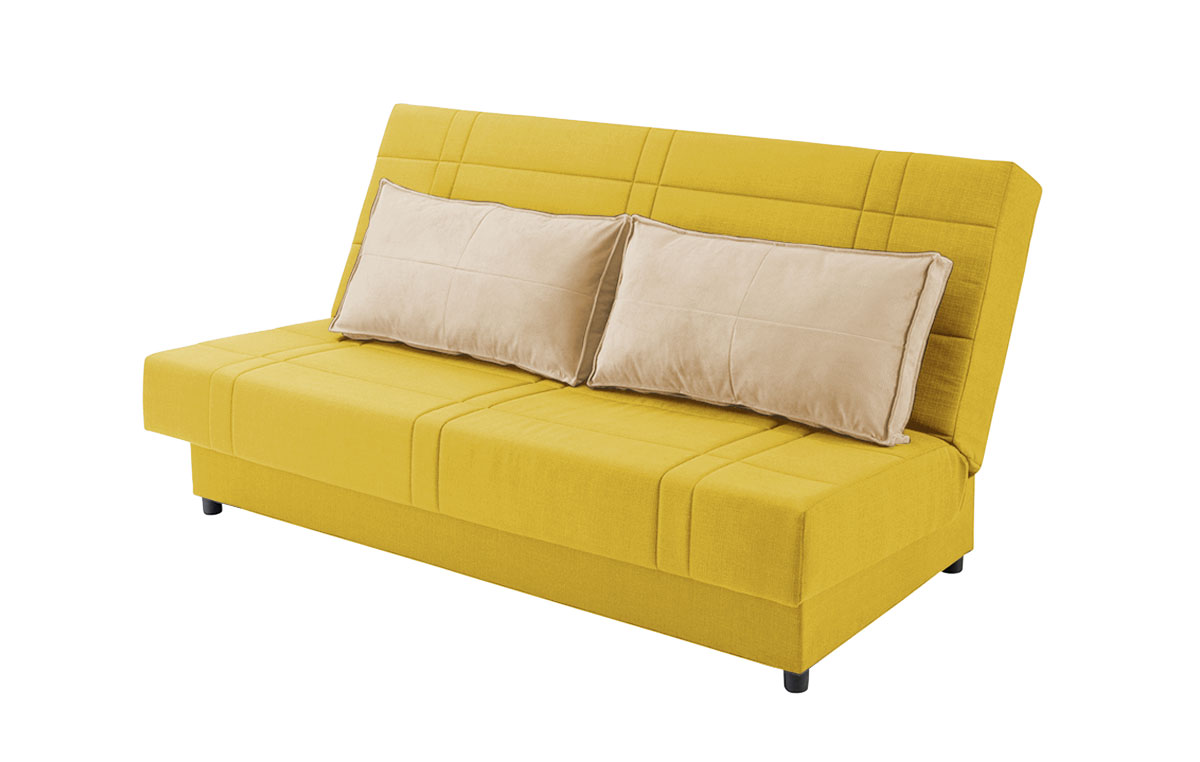 ספת קליק רילקסון צהוב ובז