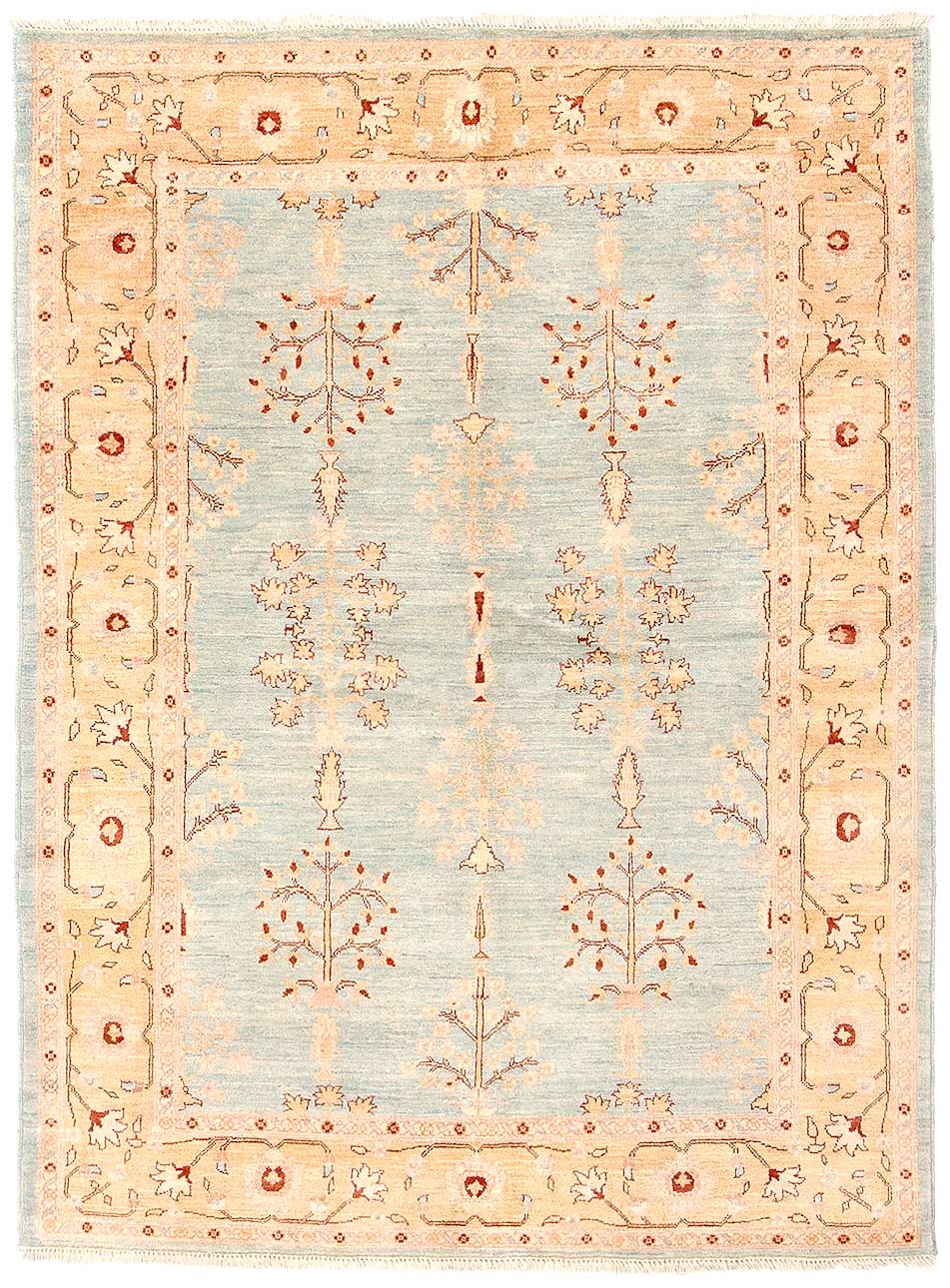 143497 רילקסון קנדה שטיח זיגלר יוקרתי כחול בהיר ורוד כתום LRG