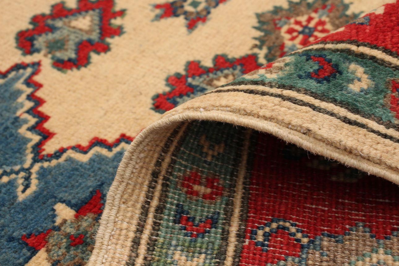 163464 רילקסון שטיח אפגני שבטי פרימיום כחול קרם אדום 56