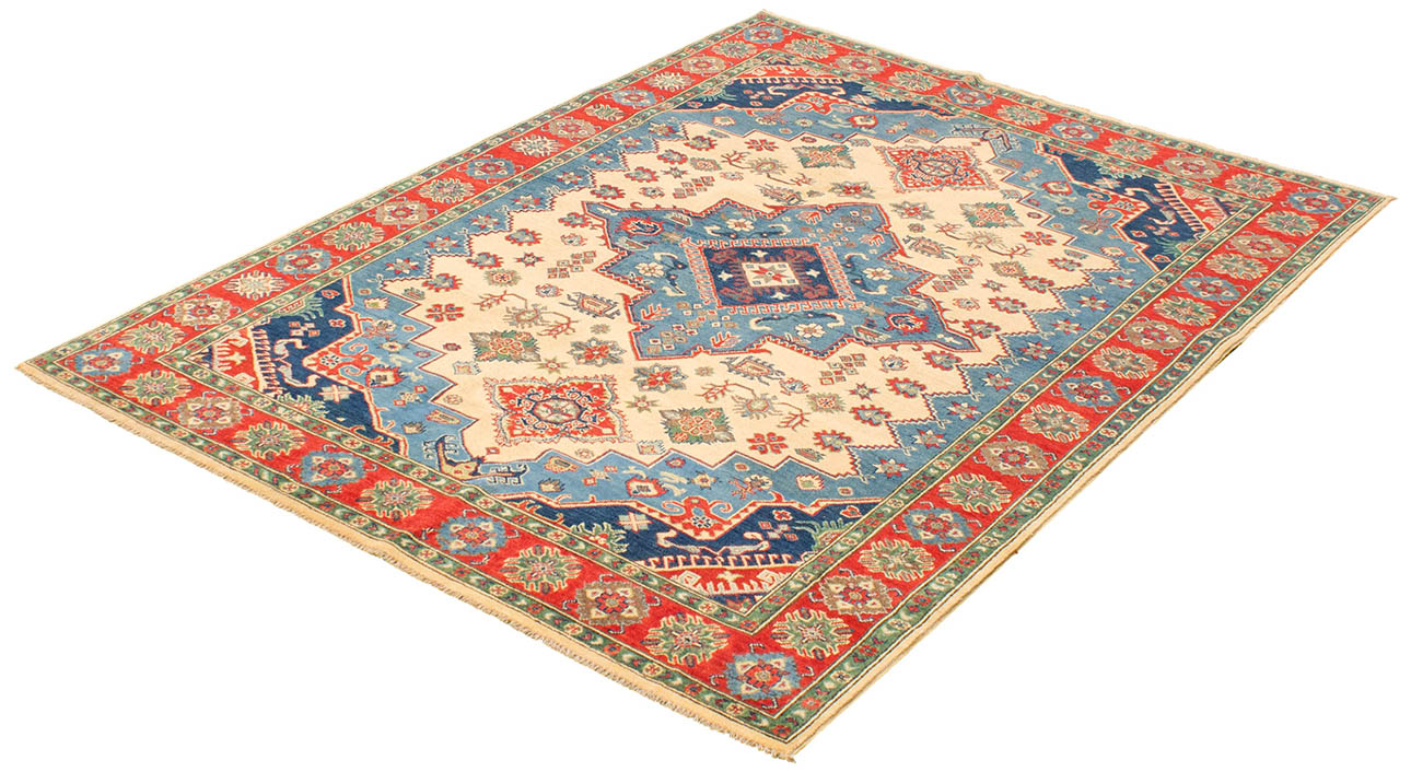 163464 רילקסון שטיח אפגני שבטי פרימיום כחול קרם אדום 88