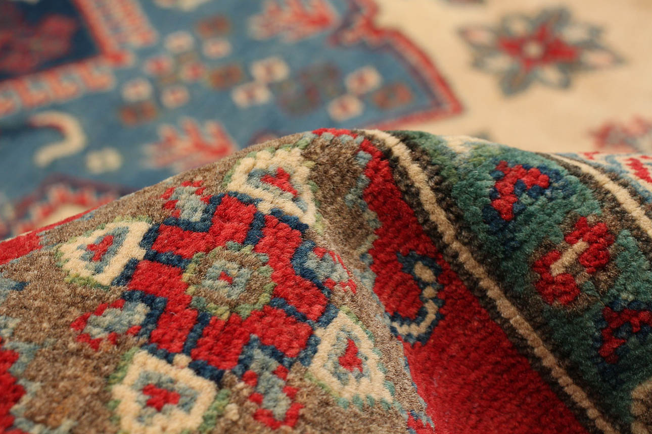 163464 רילקסון שטיח אפגני שבטי פרימיום כחול קרם אדום