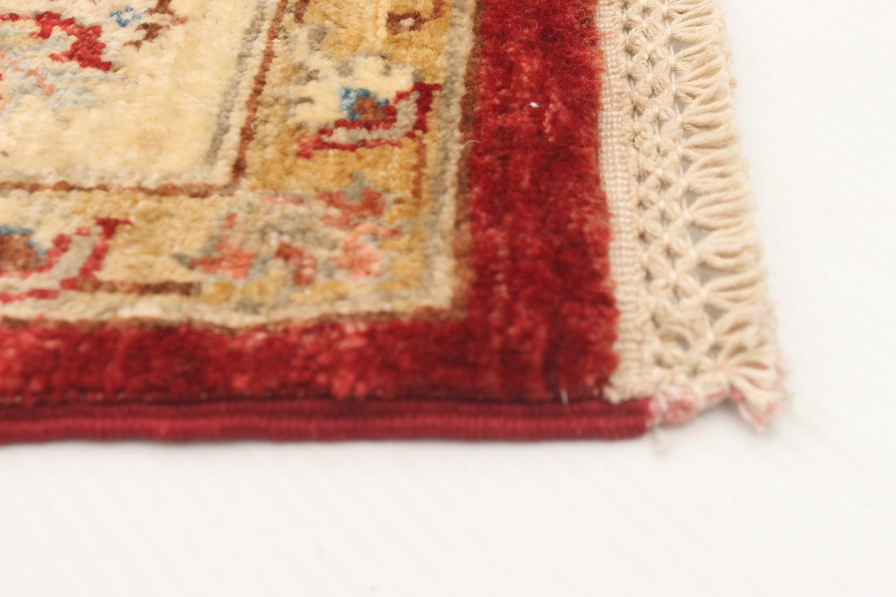 172958 קנדה רילקסון שטיח זיגלר אורגינל צמר פרימיום בורדו קרם ורוד 87