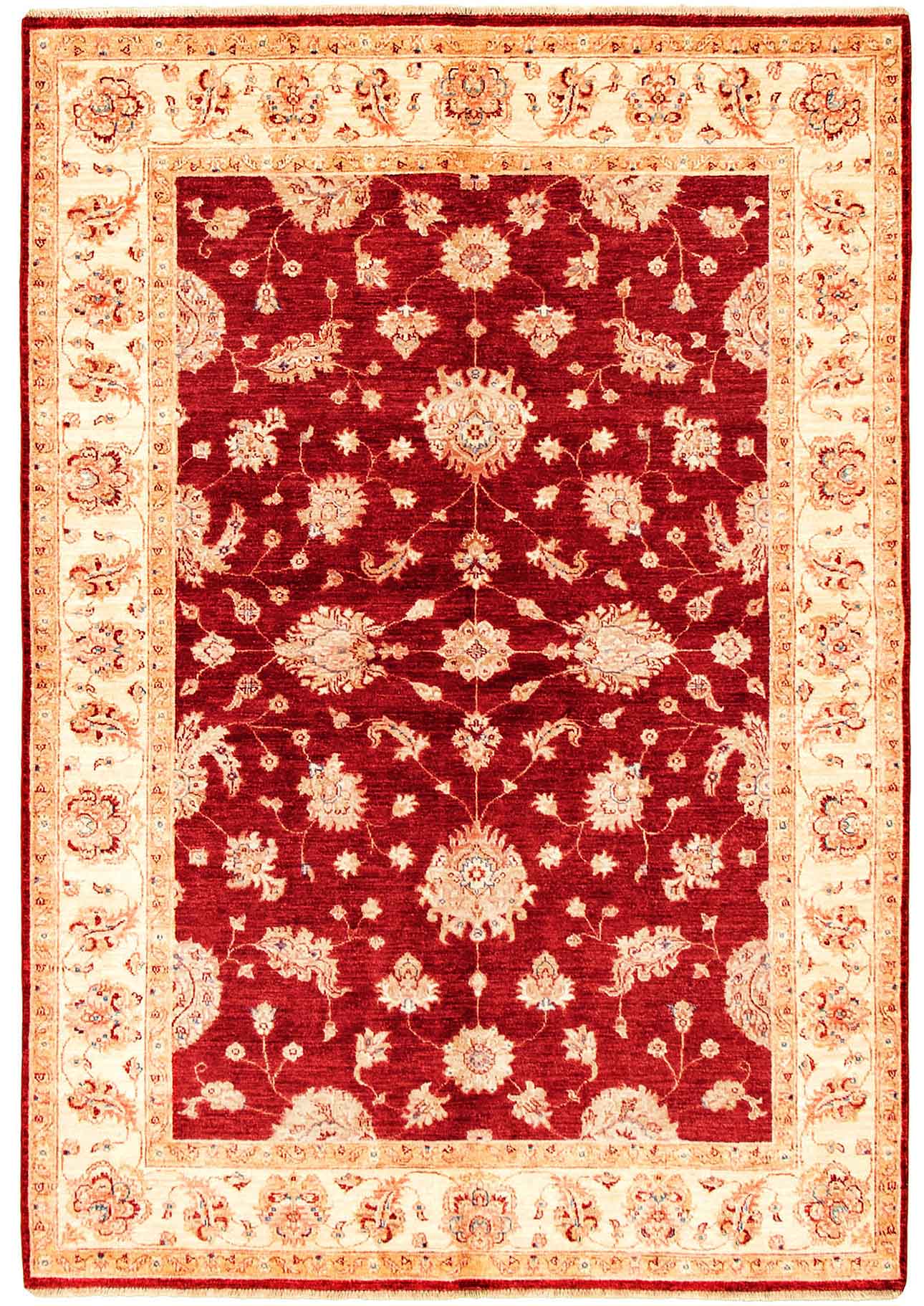 172983 רילקסון קנדה שטיח זיגלר מקורי צמר פרימיום בורדו קרם LRG