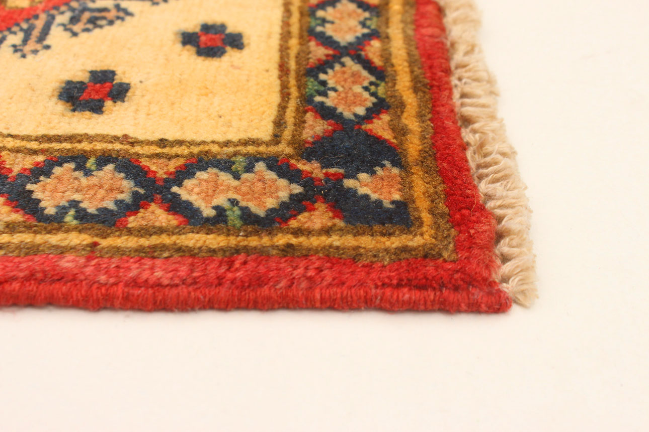 174165 רילקסון קנדה שטיח אפגני פרימיום צמר אדום מדליון גדול אדום כחול 78