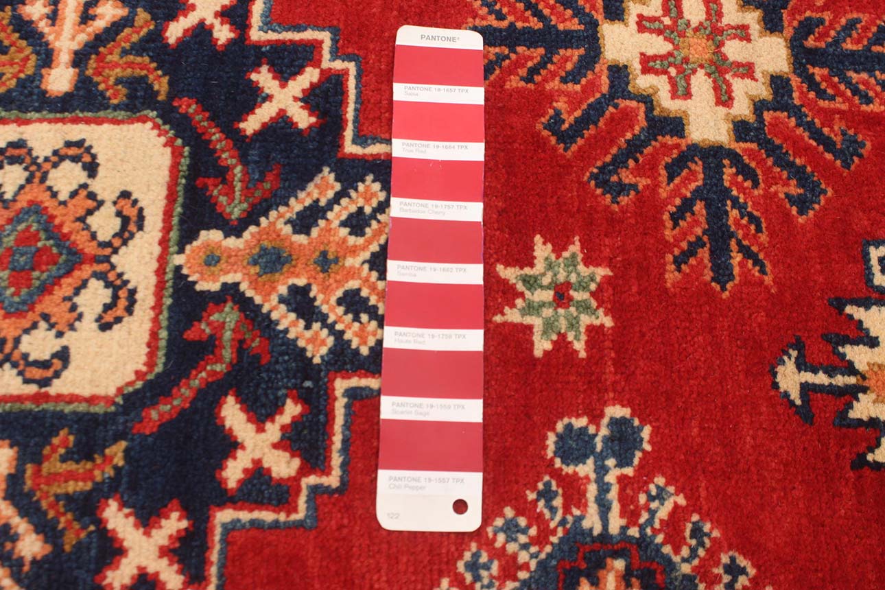 180148 רילקסון קנדה שטיח אפגן פרימיום בדוגמה שיבטית אדום כחול קרם 28