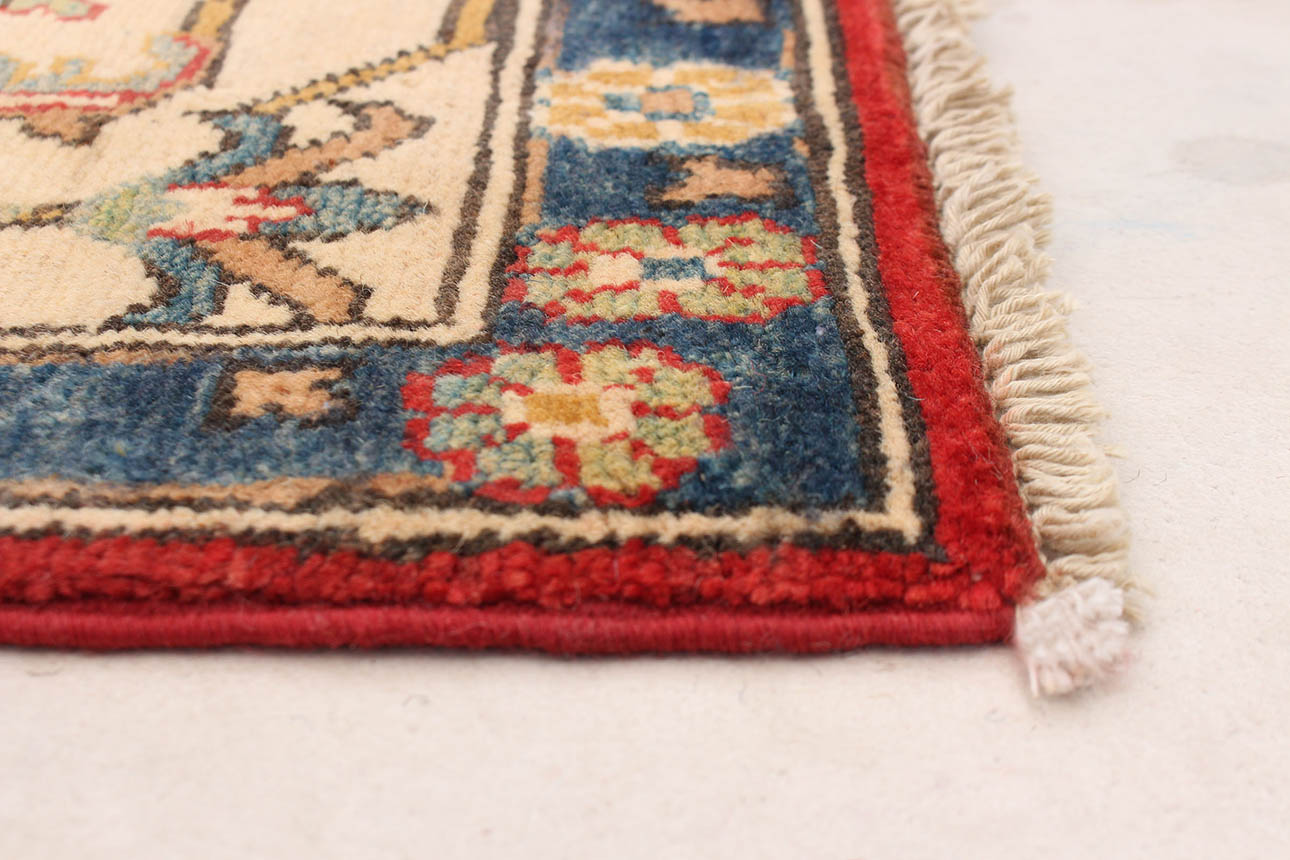 180148 רילקסון קנדה שטיח אפגן פרימיום בדוגמה שיבטית אדום כחול קרם 72