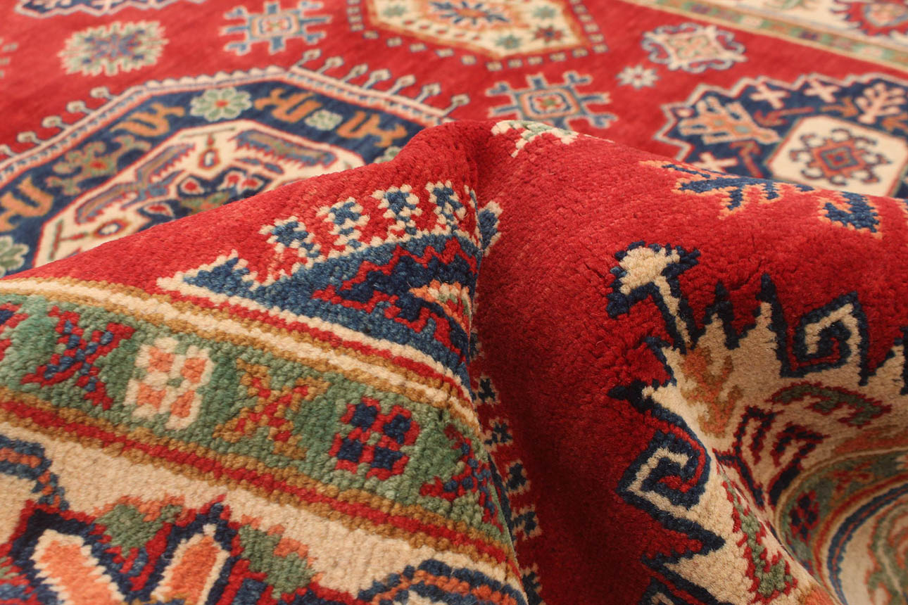 180148 רילקסון קנדה שטיח אפגן פרימיום בדוגמה שיבטית אדום כחול קרם 74