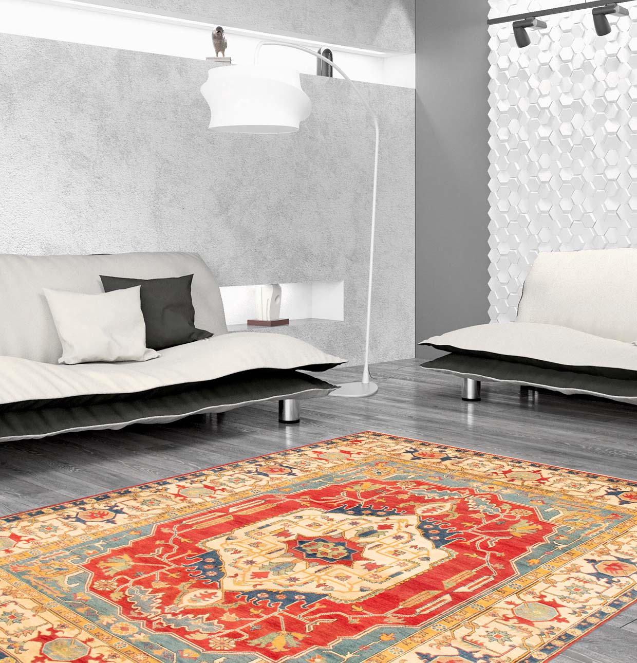 רילקסון שטיח אפגני פרימיום בדוגמה שבטית