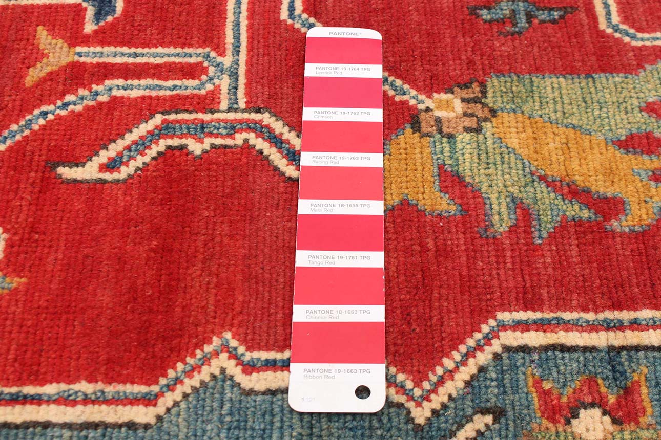 181831 רילקסון שטיח אפגני פרימיום בדוגמה שבטית כחול קרם אדום 75