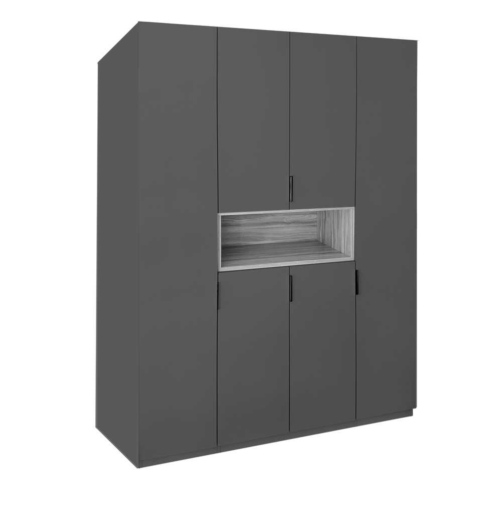 ארון דלתות פתיחה עם תא מרכזי