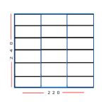 220 רוחב – 240 גובה – 3 דלתות – מידוף