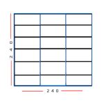 240 רוחב – 240 גובה – 3 דלתות – מידוף