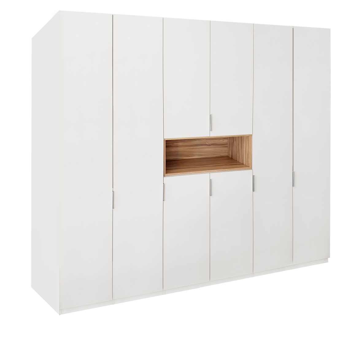 ארון דלתות עם מדף מרכזי