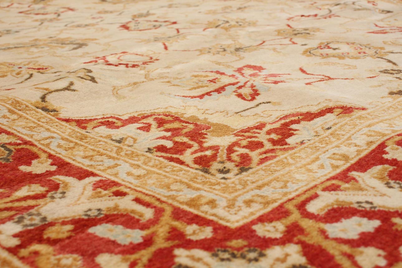 שטיח זיגלר 150954 זהב בורדו קרם מלכותי