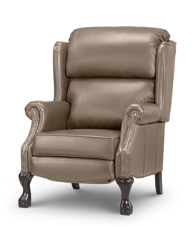 כורסת טלויזיה מעוצבת בעיצוב עתיק עור אמיתי רילקסון תוצרת קנדה רנסנס