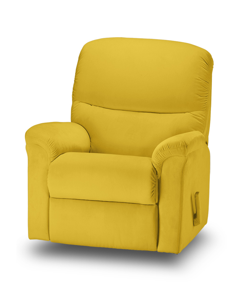 כורסת טלויזיה רילקסון תוצרת קנדה דגם 2040 מרווחת צהוב חרדל