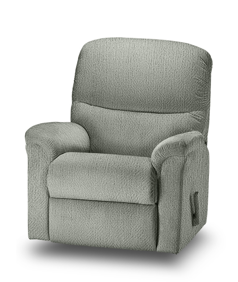 כורסת טלויזיה רילקסון תוצרת קנדה דגם 2040 מרווחת אפור ירקרק ארוג