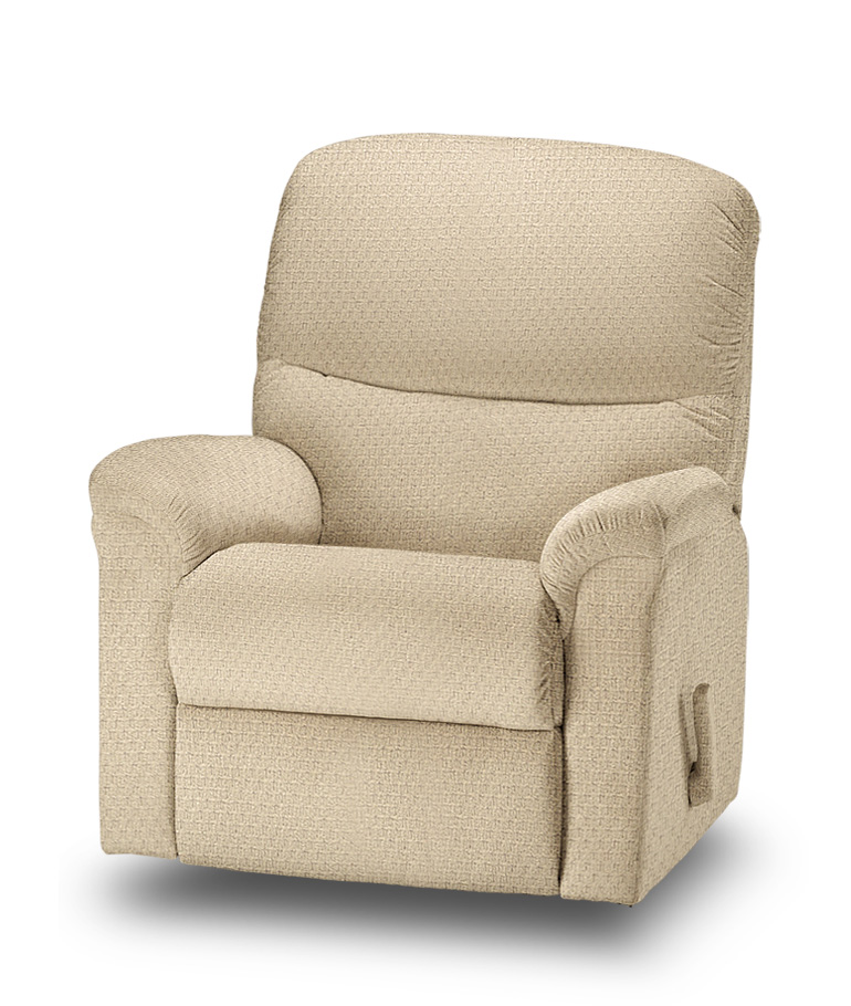 כורסת טלויזיה רילקסון תוצרת קנדה דגם 2040 מרווחת ריבועים חום בהיר מוזהב