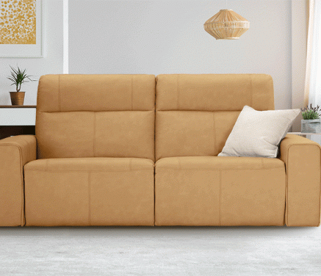 ספה תלת מושבית – מעוצבת עם ריקליינרים