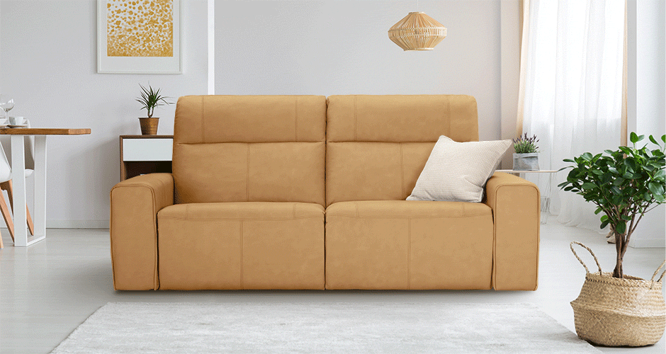 ספה תלת מושבית – מעוצבת עם ריקליינרים