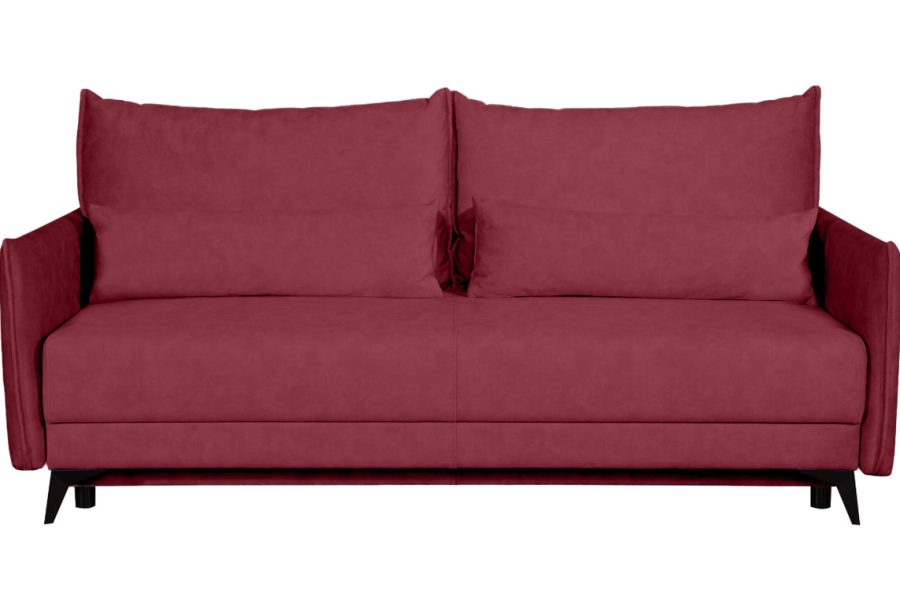 ספת תלת נפתחת למיטה זוגית דגם רובסון רילקסון בצבע אדום אמברה