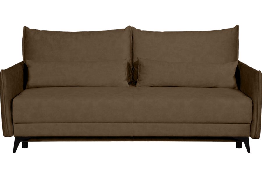 ספת תלת נפתחת למיטה זוגית דגם רובסון רילקסון בצבע חום כהה