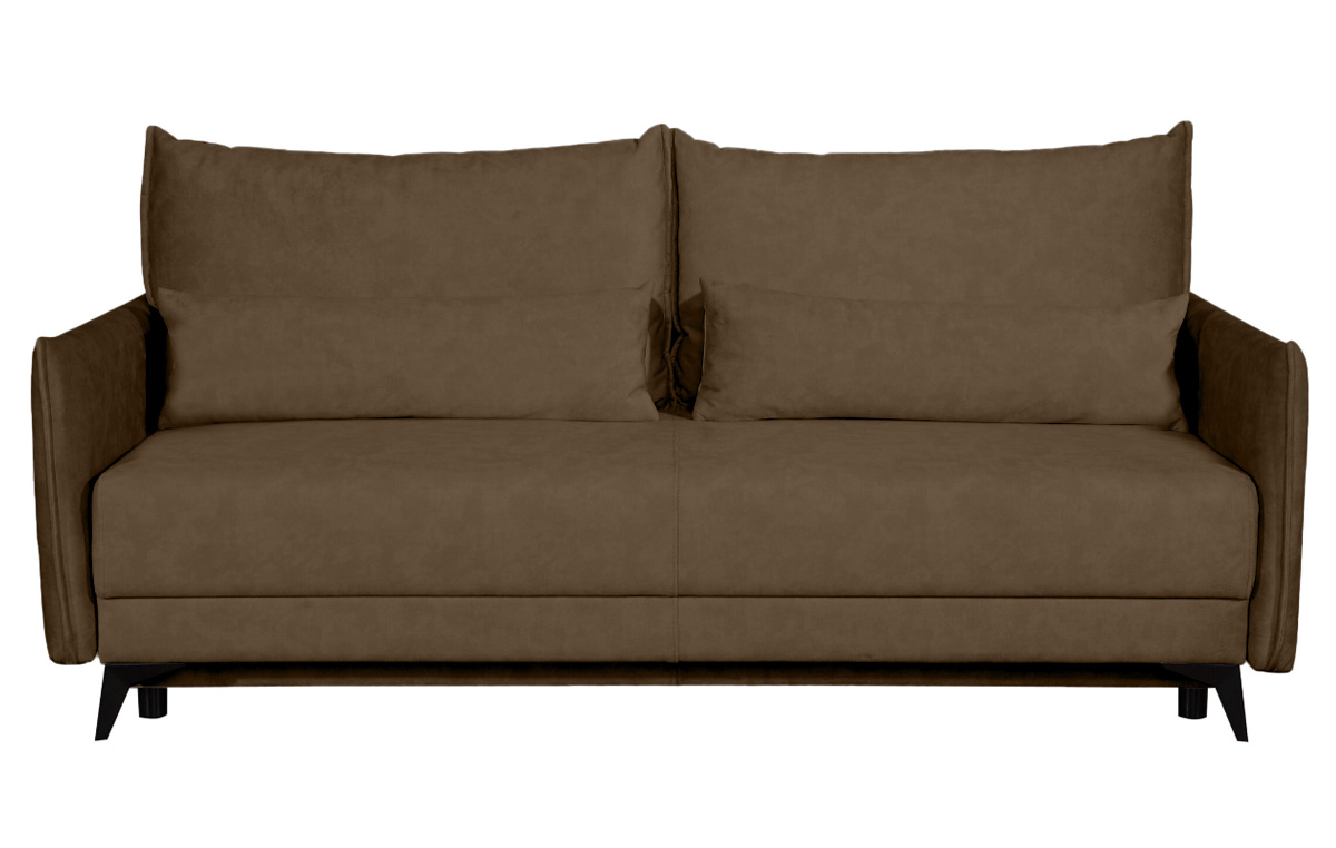 ספת תלת נפתחת למיטה זוגית דגם רובסון רילקסון בצבע חום כהה