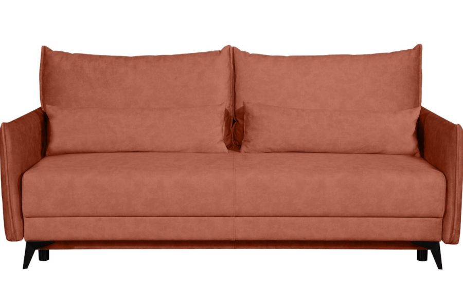 ספת תלת נפתחת למיטה זוגית דגם רובסון רילקסון בצבע כתום אדום