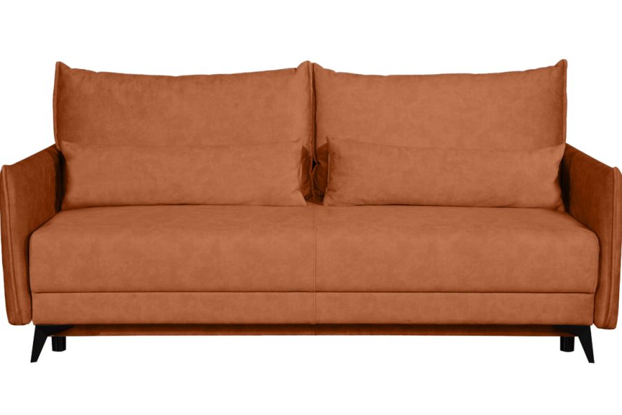 ספת תלת נפתחת למיטה זוגית דגם רובסון רילקסון בצבע כתום אמברה