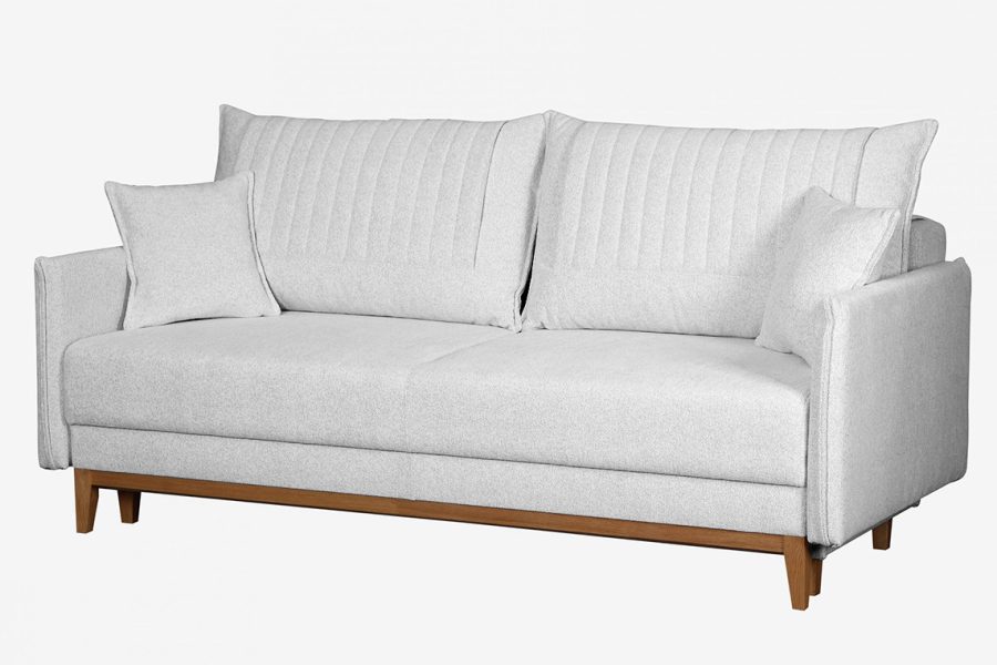 ספת תלת רילקסון נפתחת למיטה דגם בצבע אפור בהיר