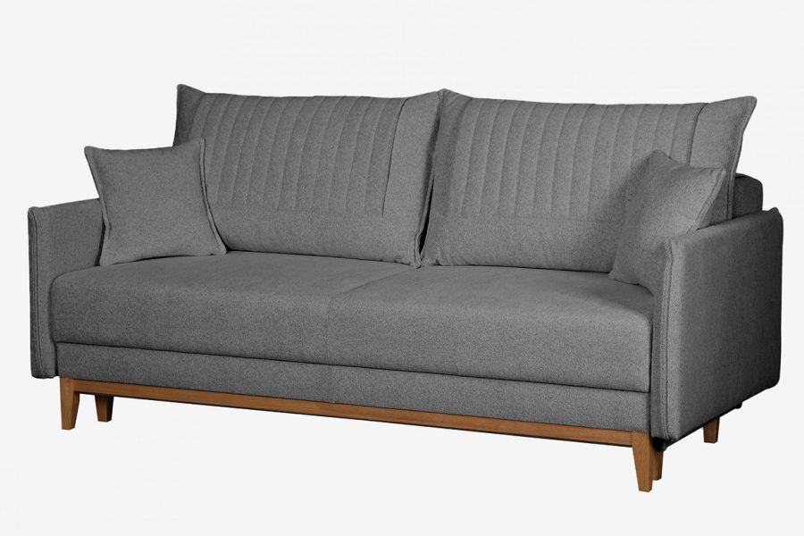 ספת תלת רילקסון נפתחת למיטה דגם בצבע אפור עכבר