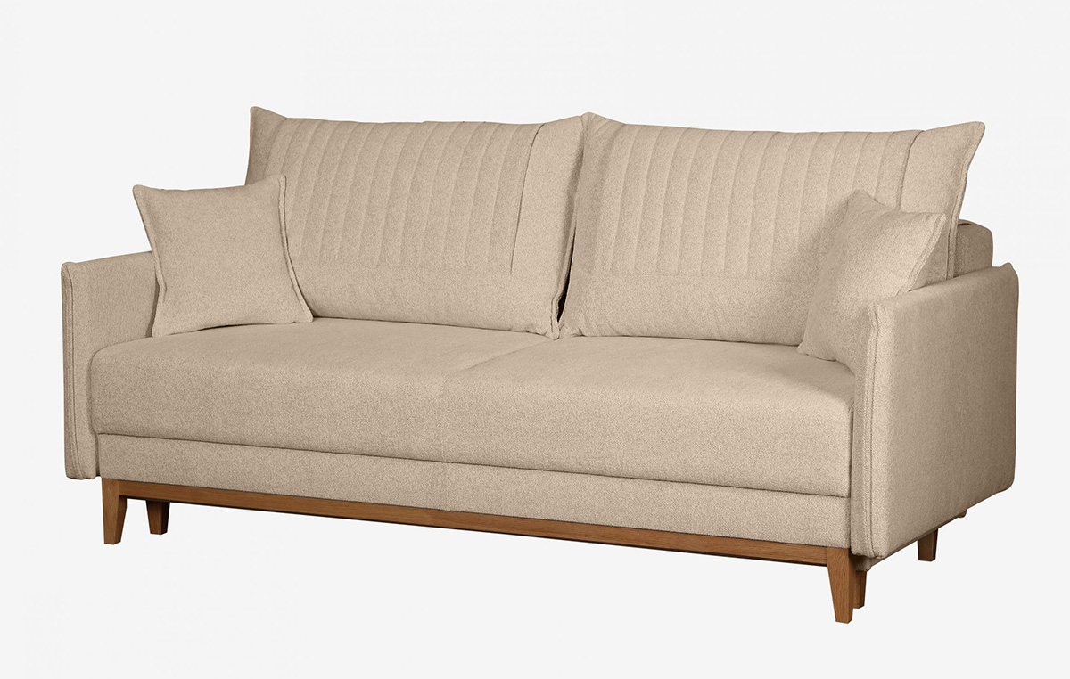 ספת תלת רילקסון נפתחת למיטה דגם בצבע בהיר